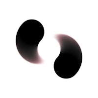 two black circles on a white background